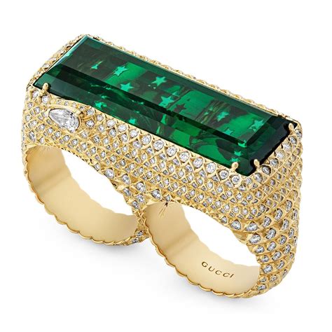 two finger ring gucci|Gucci Rings for Women .